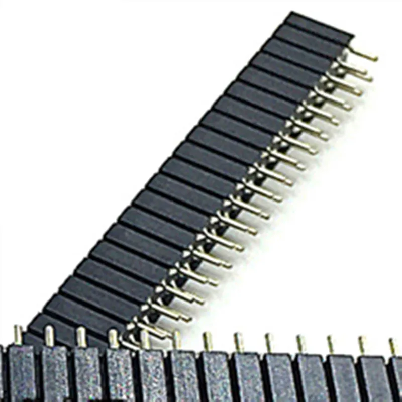 Шаг 2,54 мм 1*40 Pin 2*40 P Круглый Мужской Женский Однорядный/двухрядный штыревой разъем полосы PCB разъем для arduino - Цвет: 2x40  7MM