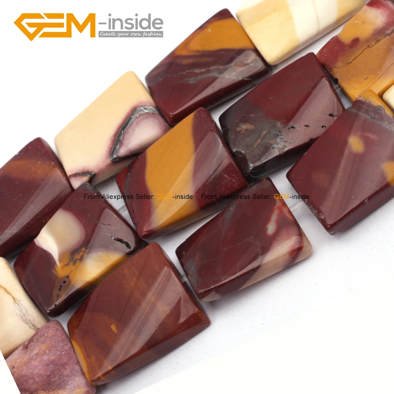 Драгоценные камни-внутри натуральные крученые прямоугольные бусины 15x20 мм