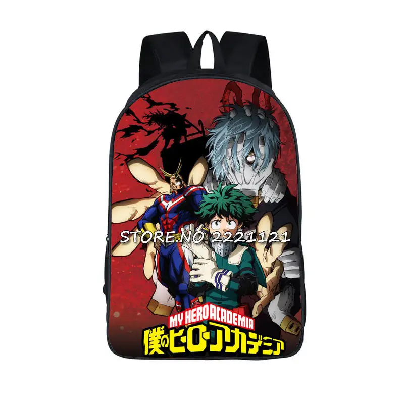 Японский Аниме Boku no Hero Academy рюкзак для подростков Sans izku Katsuki Tsuyu mashiro школьная сумка Mochila My Hero Academy - Цвет: 16wdyxxy12