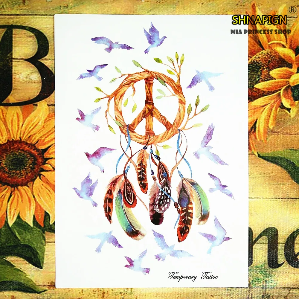 Тату-наклейки Ловец снов 21 х15 см | Красота и здоровье