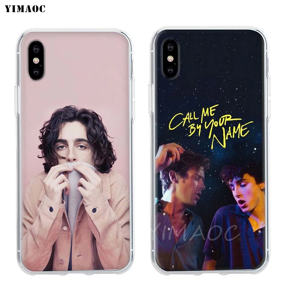 Мягкий чехол YIMAOC Timothee силиконовый из ТПУ для iPhone 8 7 6 6S Plus 5 SE X XR XS 11 Pro Max |