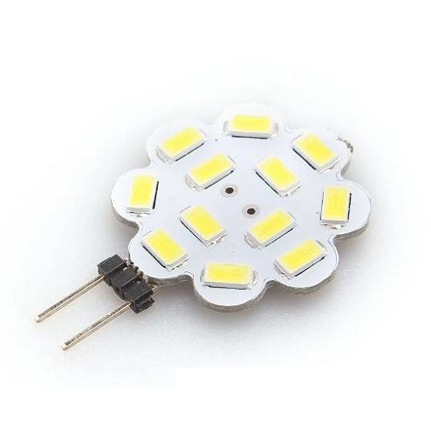 G4 DC12V Светодиодный светильник 3 Вт 5 5730 SMD Кукуруза лампа автомобильная Лодка RV для