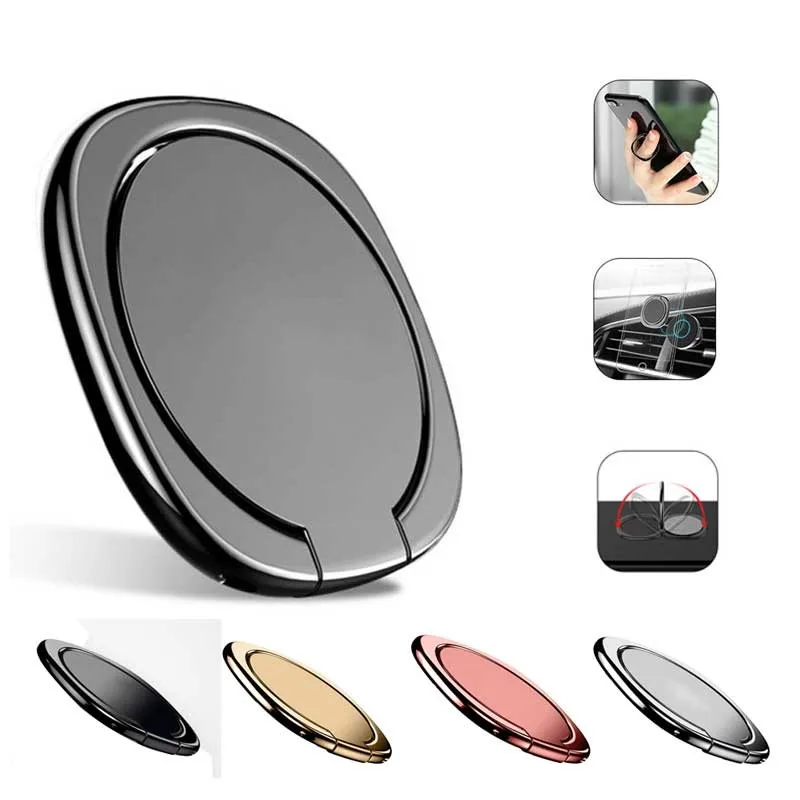 

General Phone finger ring holder 360 Degree stand for Samsung Xiaomi iPhone X XS 8 7 6 55 5S plus Smartphone Tablet plain bague