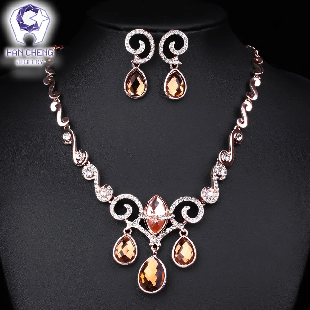 Новое модное популярное роскошное женское колье HanCheng со стразами | Украшения и
