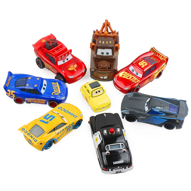 Disney Pixar Cars 2 3 Lightning McQueen Mater Jackson Storm Ramirez 1:55 литая под давлением модель автомобиля из металлического сплава рождественские детские игрушки подарки