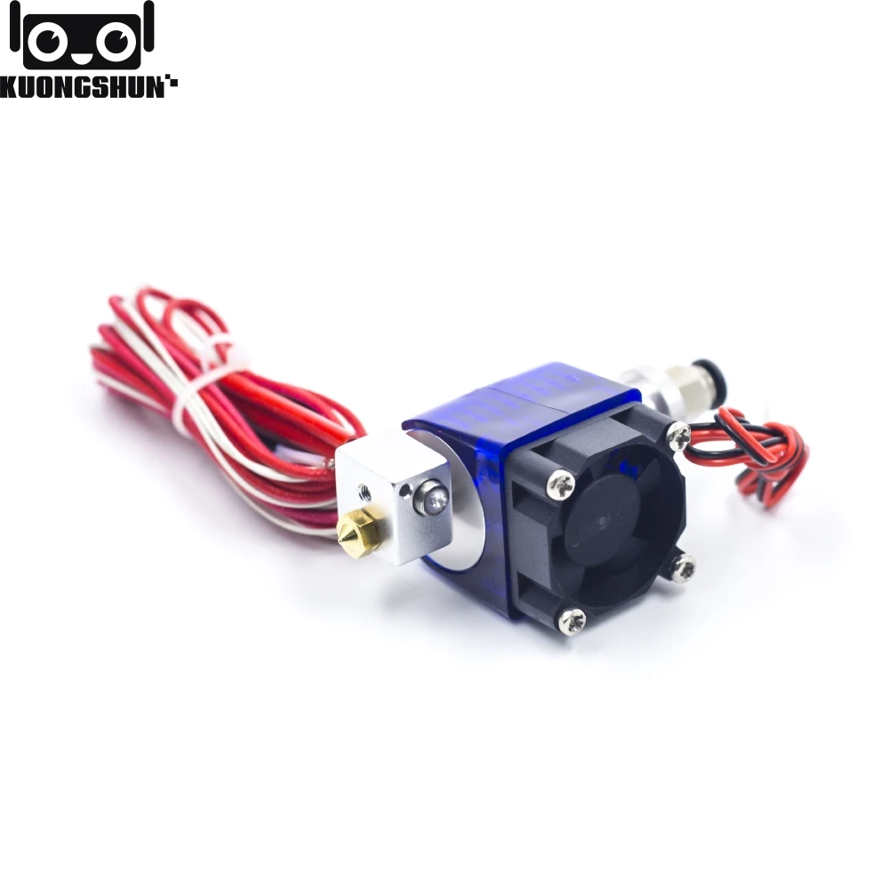 KUONGSHUN j головки Hotend все в комплекте Bowden V5 с кабелем вентилятора 30 см длина 1 75/3 0 мм +