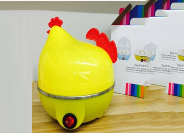 Цвет: желтый Яичный котел, мини-чайник для завтрака, Детская пищевая плита, кухонные электроприборы, заварной крем на пару, 7 яиц - Цвет: Цвет: желтый