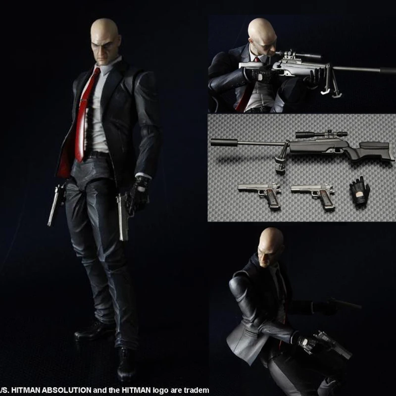 Играть искусств Hitman Agente Dell'assassino 47 фигурку Collezione игрушки Модель 23 см|Игровые