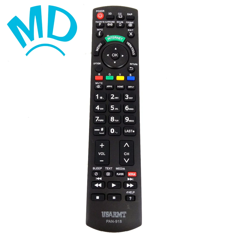 Для пульта дистанционного управления Panasonic Новый универсальный PAN 918 TV с NETFLIX 3D для