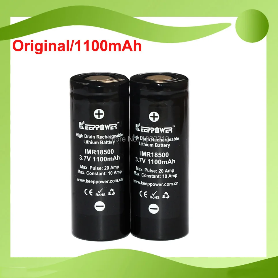 Бесплатная доставка! Оригинальный литий ионный аккумулятор Keeppower 2 шт./лот 3 6 В 18500