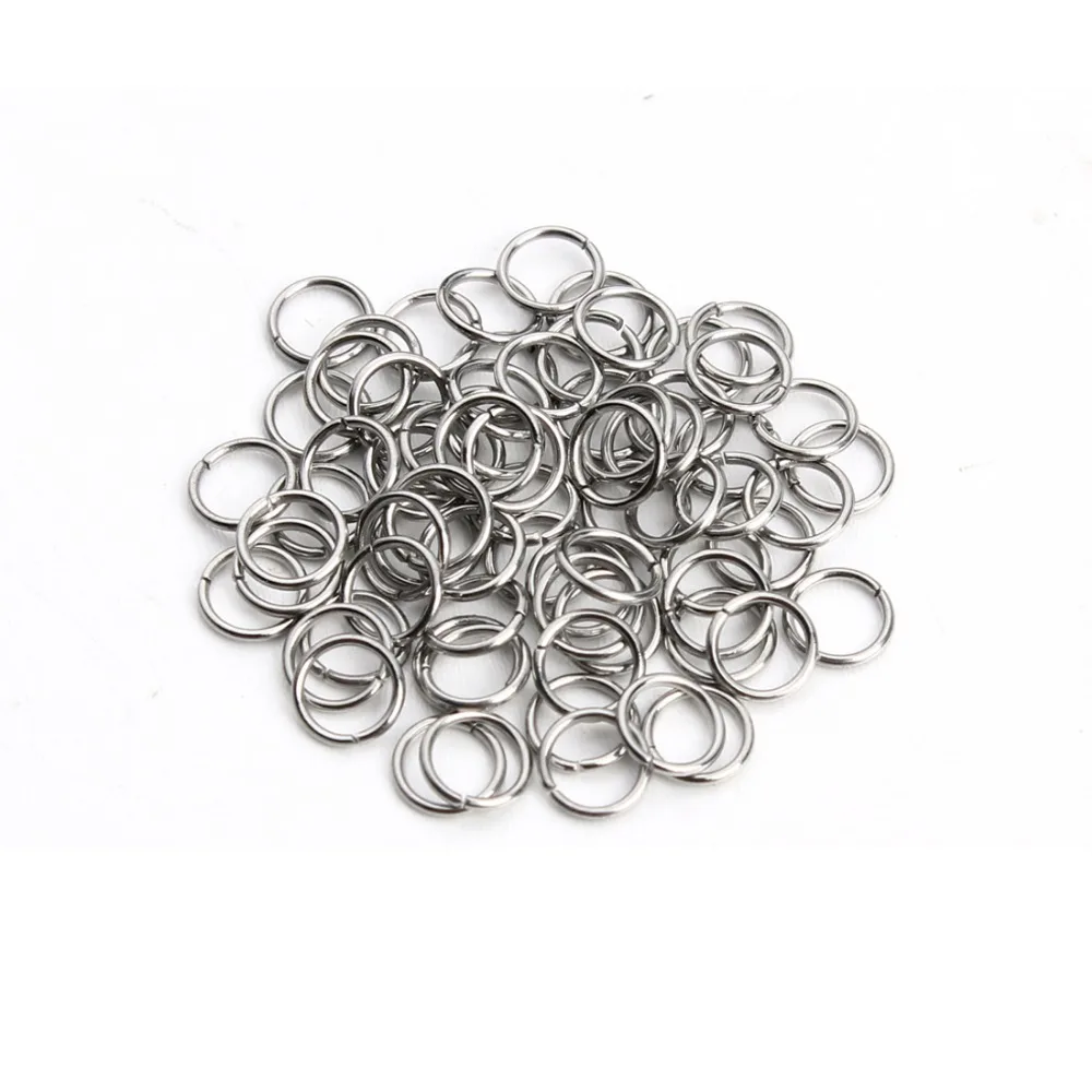 LOULEUR 200pcs/lot Stainless Steel Open Jump Rings 3/4/5/6/7/8/10mm Split Connectors for Diy Jewelry Findings Making | Украшения и