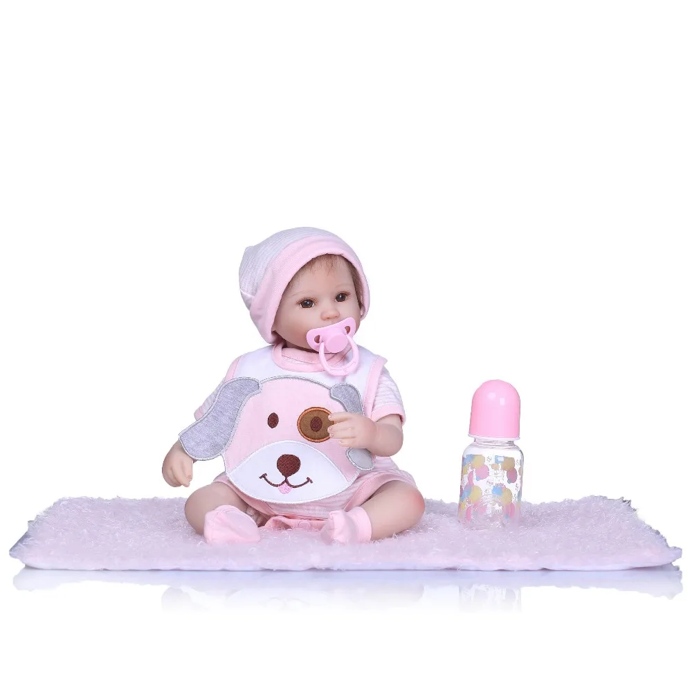 NPKCOLLECTION 40 см силиконовые куклы Новорожденные игрушки принцессы мягкое тело