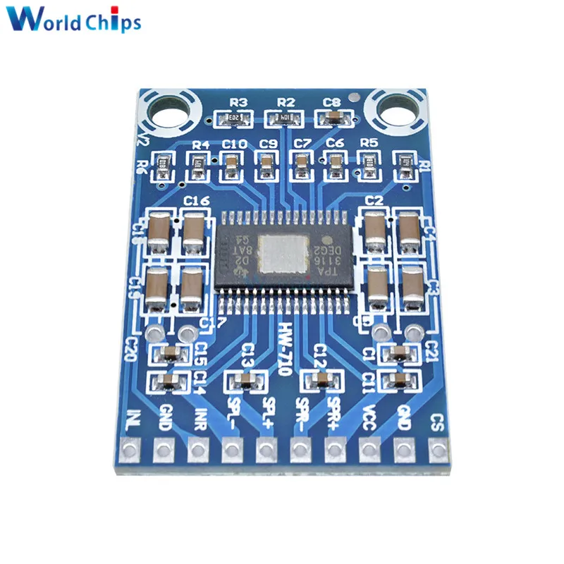 XH-M562 TPA3116D2 50 Вт+ 50 Вт двухканальный Мини цифровой усилитель класса D усилитель 50 Вт Плата усилителя мощности DC 12 V-24 V 2x50 Вт