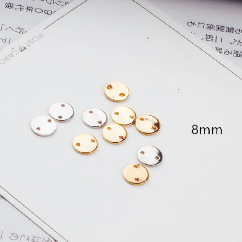 Медные серьги сделай сам 10 шт. ювелирные аксессуары полукруглые круглые с