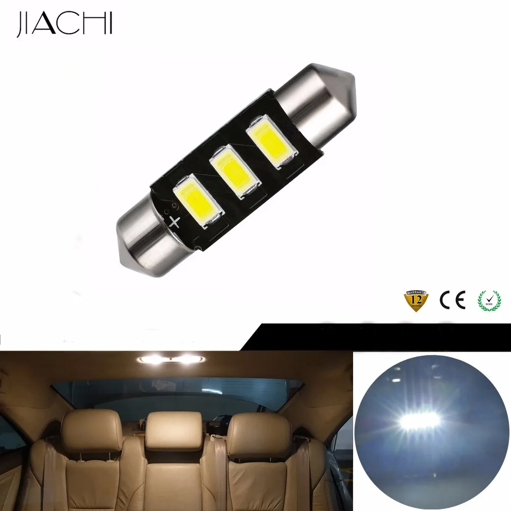 JIACHI 100 шт. гирлянда C5W 36 мм светодиодный лампы 5730 SMD Интерьер автомобиля освещение