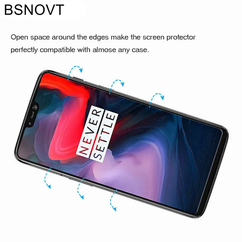 2 шт Защитная пленка для экрана Oneplus 6 стекло закаленное полное покрытие Стекло