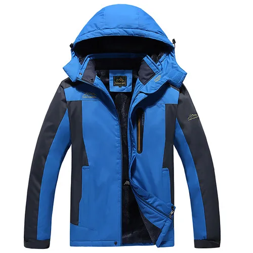 blue XIYOUNIAO, мужская зимняя куртка, 7XL, 8XL, 9XL, толстая, теплая, ветровка, парка, пальто, мужская, повседневная, съемная, с капюшоном, водонепроницаемая, мужские куртки - Цвет: blue