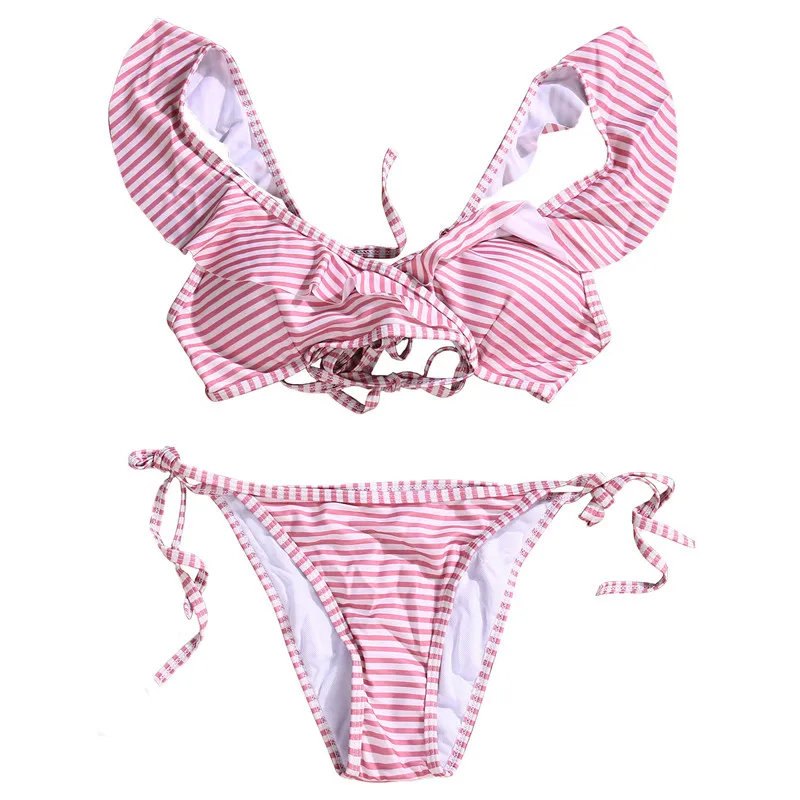 Женский купальник ITFABS Бандажное бикини с кисточками и складкой пуш ап|set up|set sexyset