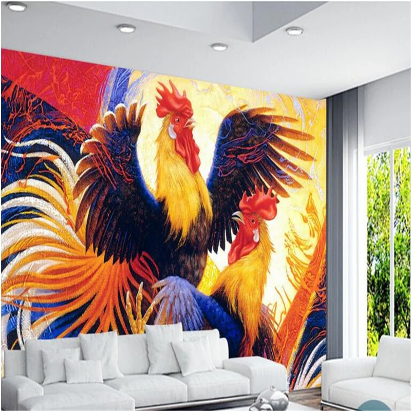 Обои beibehang на заказ петух страсть Европейский стиль украшение для гостиной|custom