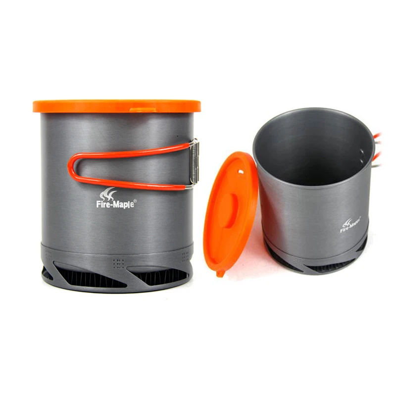 Походный чайник с теплообменником кухонная посуда для пикника 1 л сетчатой