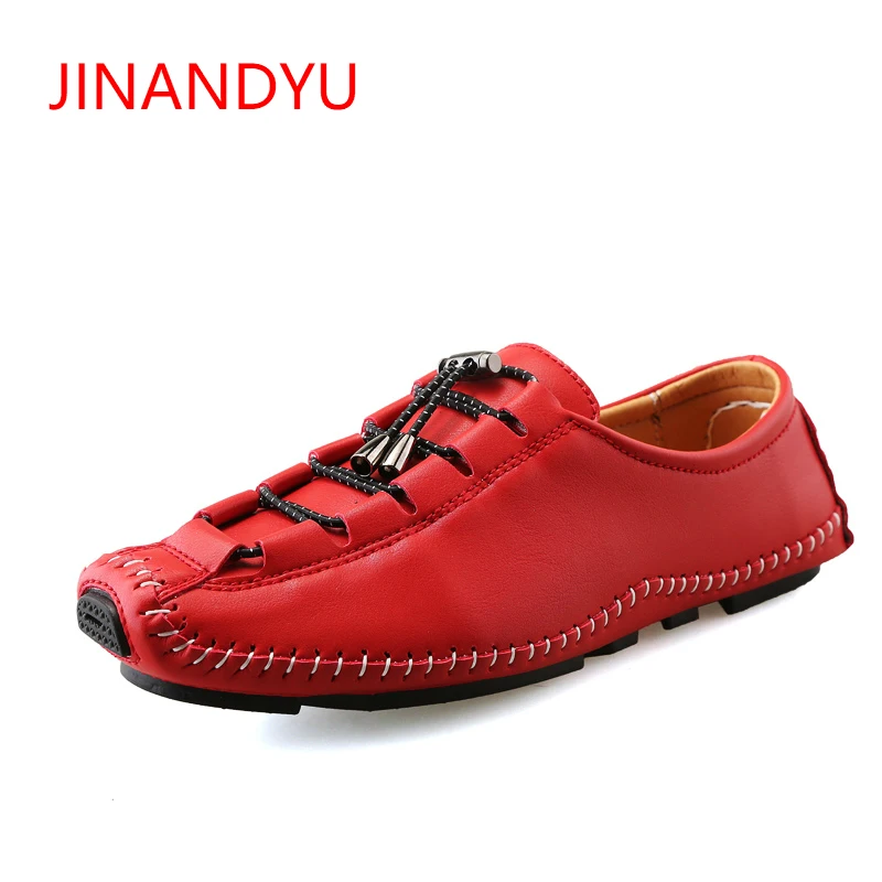 

Mens Loafers Casual Leather Shoes 2018 New Men Driving Shoes JINANYU Brand Men's Boat Shoes Men Flats Mocasines Hombre