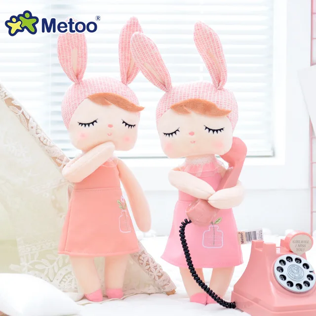 HUAILE плюшевые сладкий розовый кролик мягкие животные детские игрушки Metoo кукла