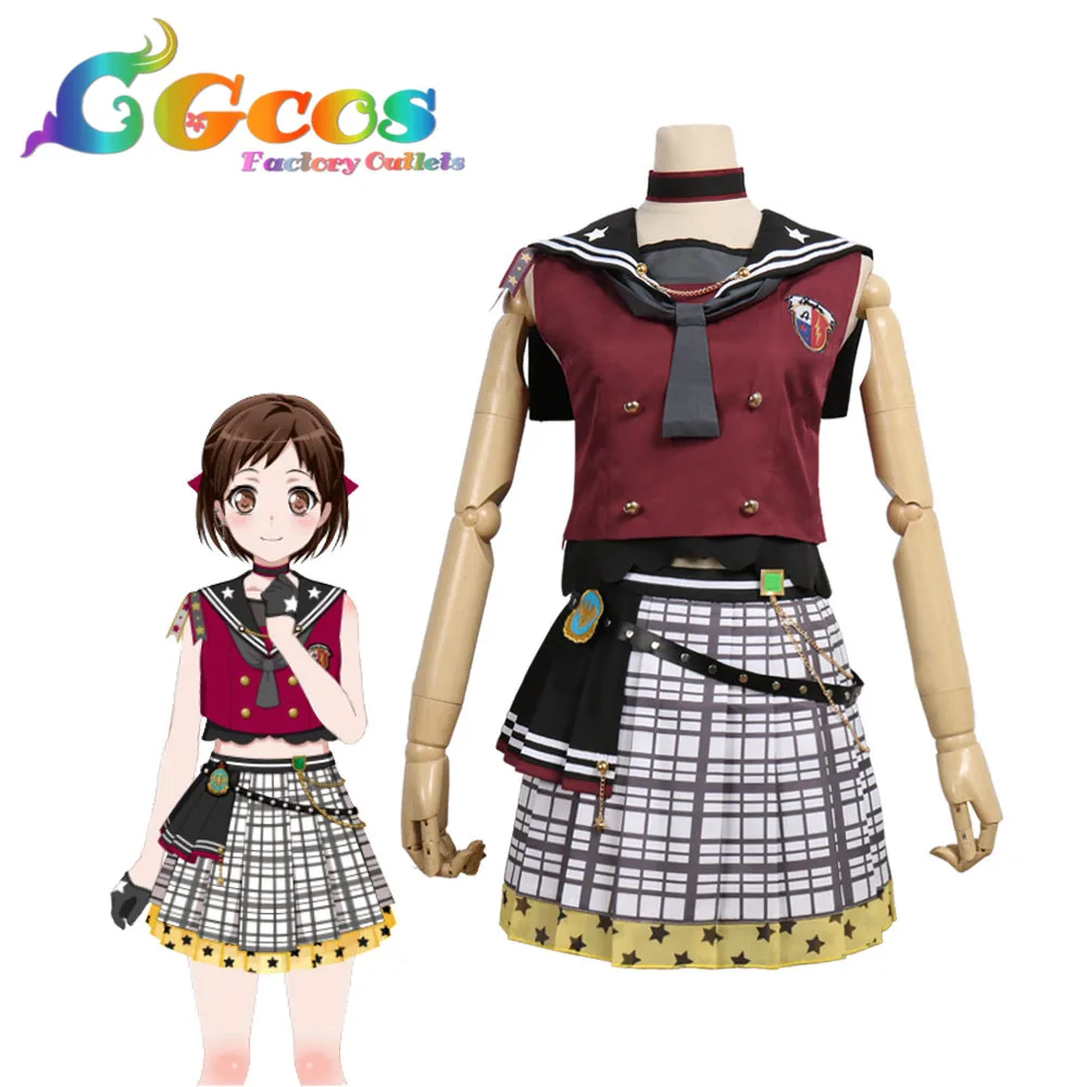CGCOS Косплэй костюм Bang Dream! Afterglow Lost One Hazawa Tsugumi Платье Аниме Униформа Хэллоуин
