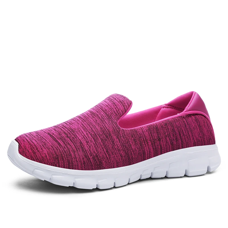 

Spring Women's Slip On Loafers Ladies Casual Comfortable Flats Female Breathable Stretch Cloth Shoes Fashion Zapatillas 2019