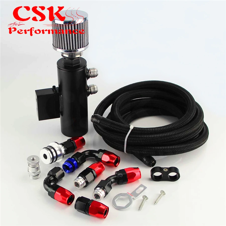 Маслоуловитель банки резервуар фильтр шланг фитинги комплект для Honda Acura VTEC