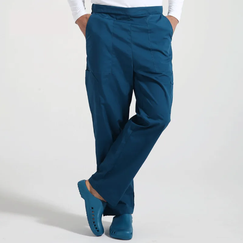 Unisex Pant 3 Медицинские брюки унисекс с эффектом потертости, рабочие брюки для кормления, высокие широкие ноги, медицинские рабочие брюки, множество карманов, брюки для здоровья - Цвет: Unisex Pant 3