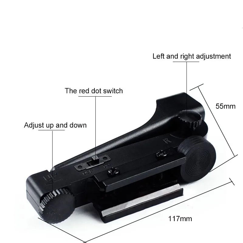 Red Dot Rail Riflescope страйкбол голографический пластиковый прицел охотничий прицел водный пистолет аксессуары 11 мм Слот для карты Основное использование