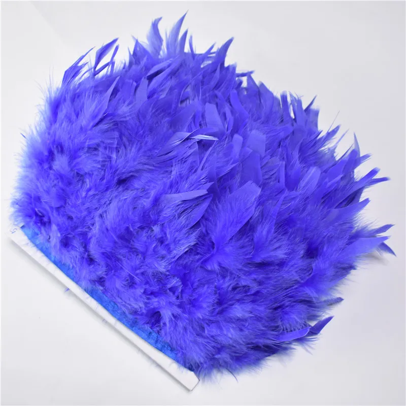 Royal Blue Новинка 10 ярдов/партия Турция бахрома с перьями 10-15 см chandelle перья марабу для ремесел карнавальные костюмы DIY Одежда - Цвет: Royal Blue