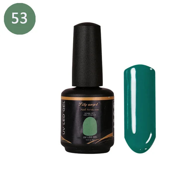 53 Lily Angel ногтей Гель-лак DIY Nail Art Блеск 15 мл гель Лаки Долгое УФ-светодиодный Soak Off светодиодный гель лак 32-62 - Цвет: 53