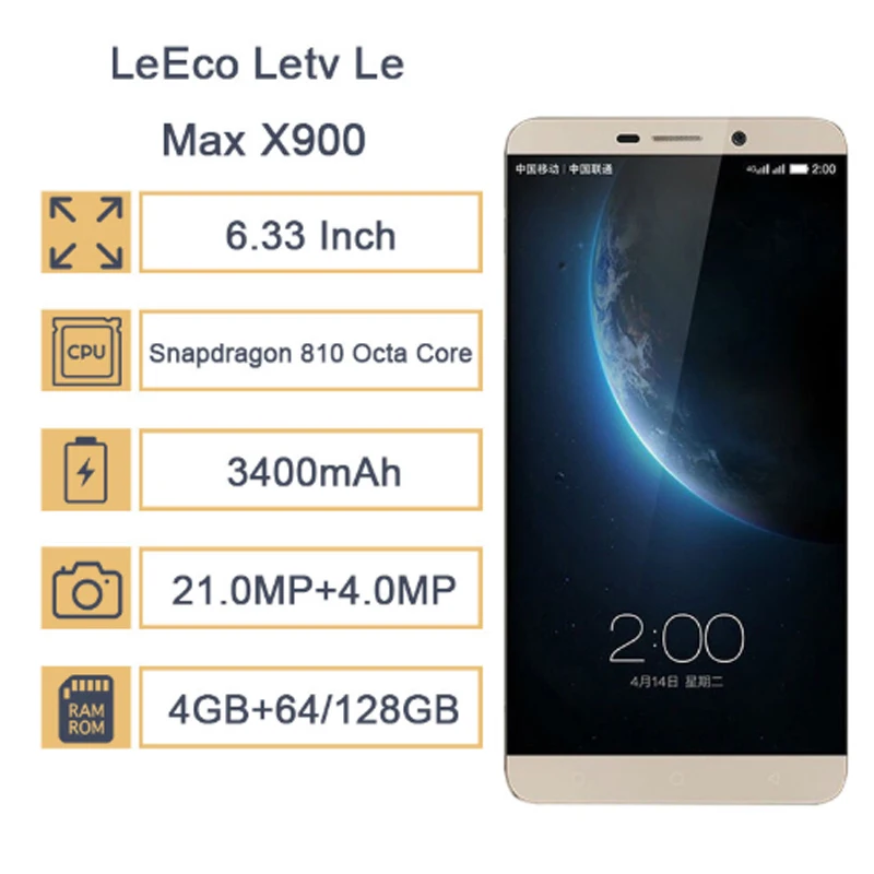 Оригинальный LeEco Letv Le Max X900 смартфон 6 33 '