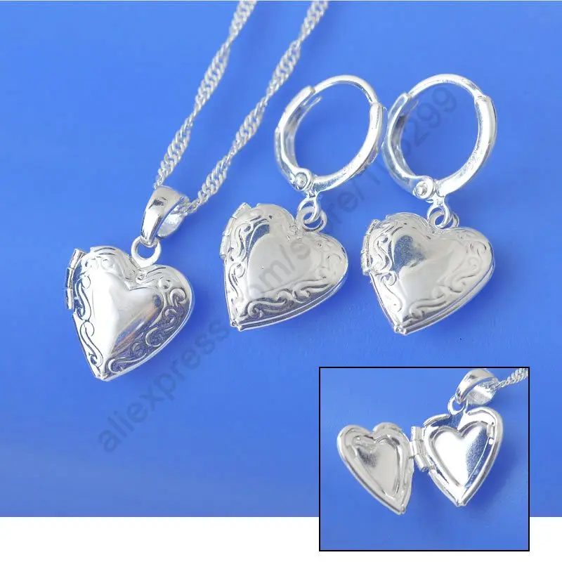 Женский чехол из серебра 925 пробы с подвеской в виде маленького сердца|fashion jewelry