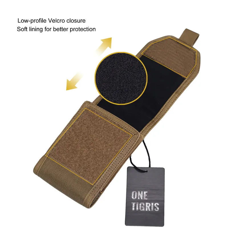 OneTigris MOLLE тактическая охотничья поясная сумка держатель для смартфона чехол для iPhone6s SE iPhone6 Plus 8Plus iPhone X