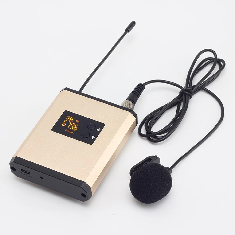 Беспроводная гарнитура UHF портативная микрофонная система Recharage с речевым