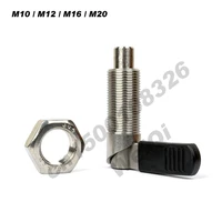Wholesale100pcs lot Index Bolts Indexing Plungerswith lever gapSpring screw pinstainless steelfine thread M10M12M16M20
