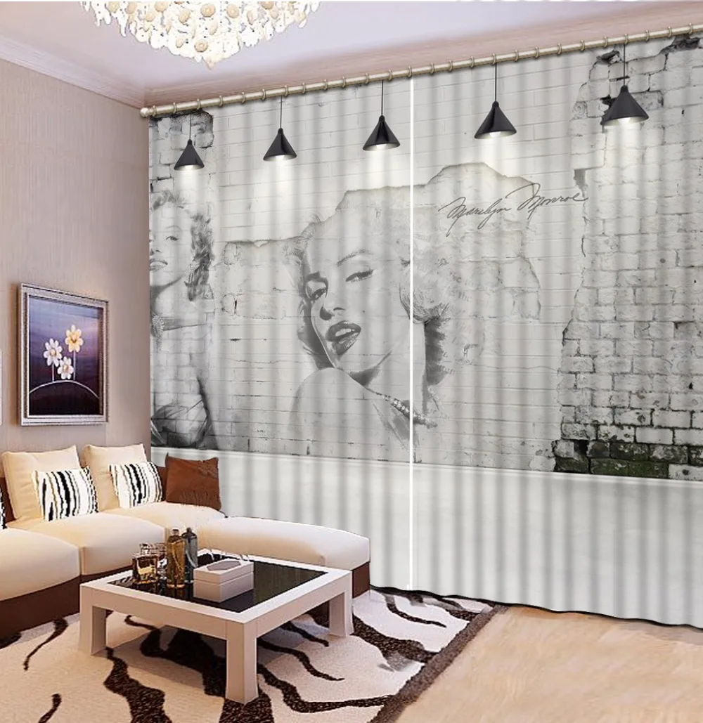 Модные индивидуальные домашние украшения для спальни 3D занавески