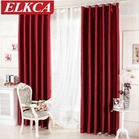 luxury rose printed red blackout curtains for living room window curtains for the bedroom kitchen beautiful modern curtains