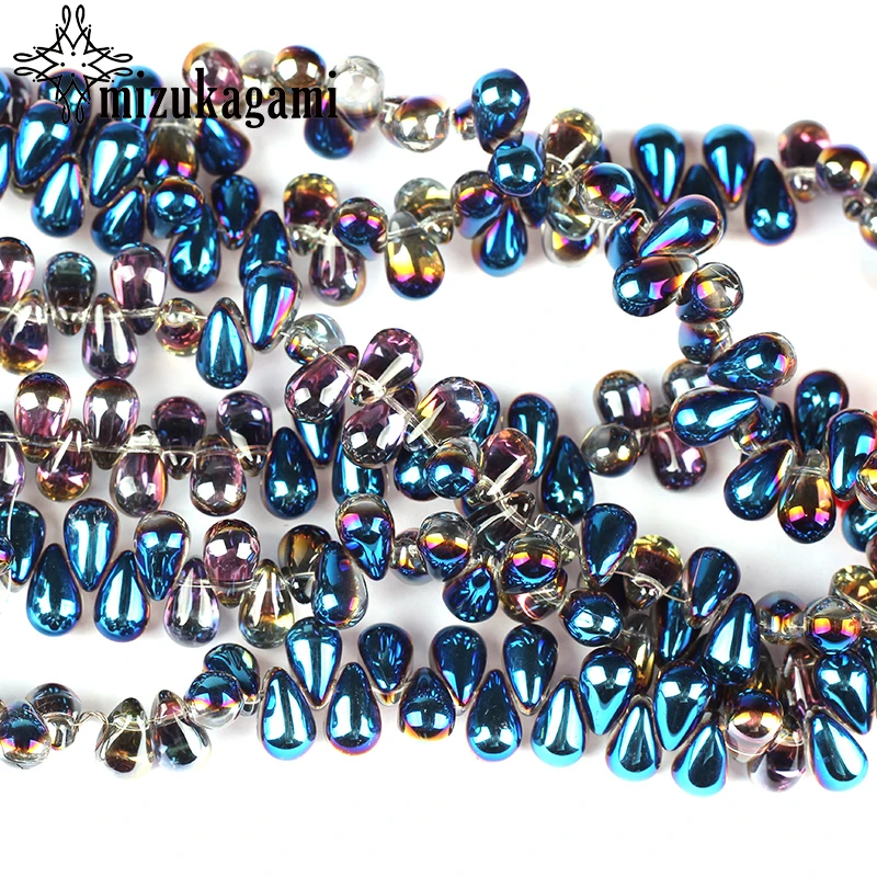 Бисер со стразами 5*7 мм в форме капель 98 шт./лот|tear beads|for diycrystal tears |