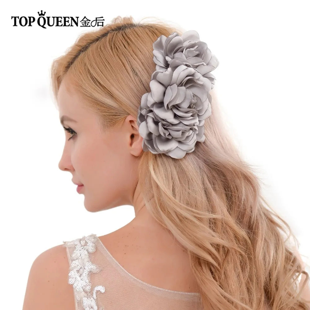 TOPQUEEN HP51 свадебное украшение DIY головной убор Свадебные аксессуары для волос для свадьбы многоцветные цветы Свадебная расческа для волос зажим