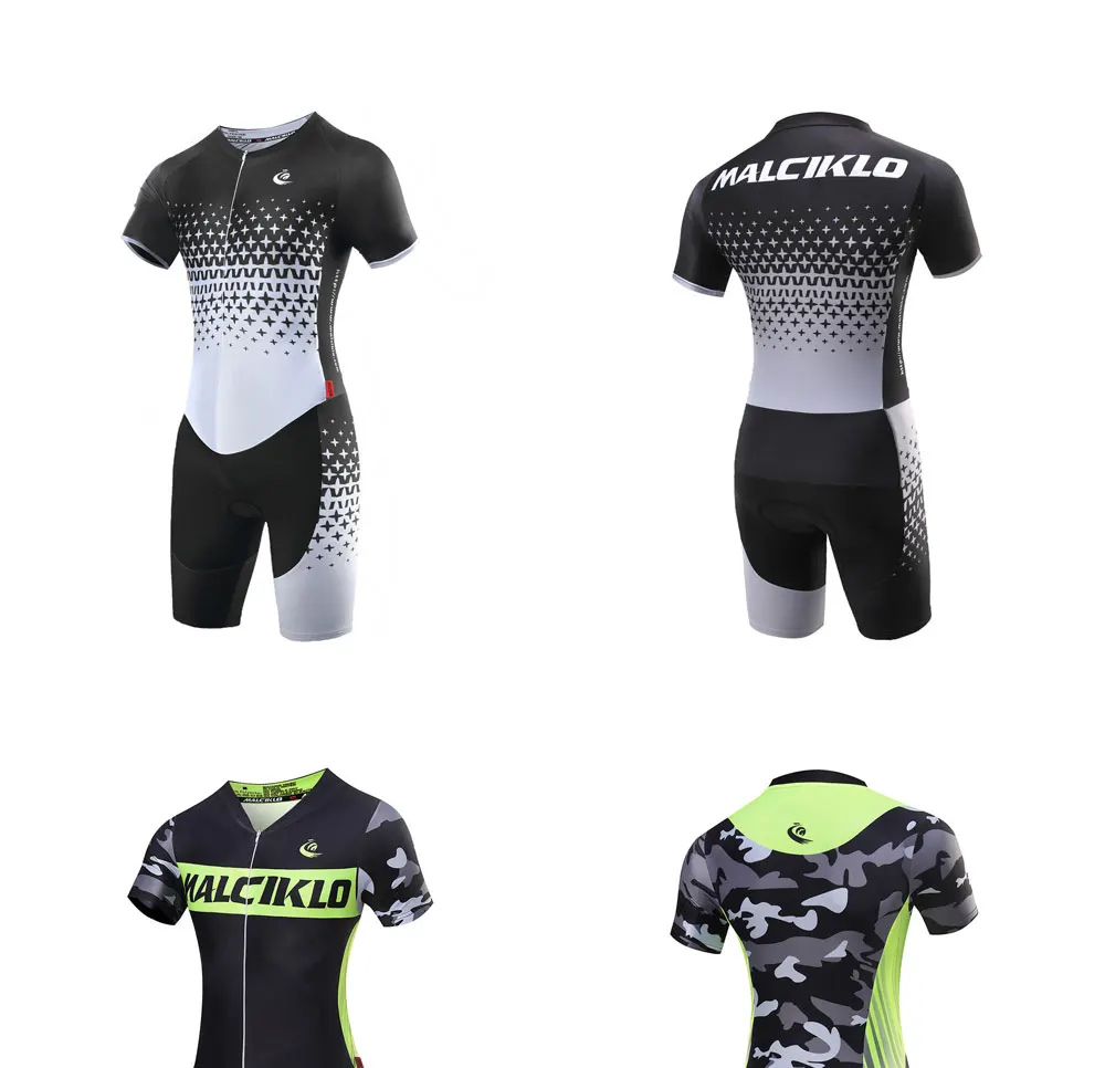 Malciklo ropa ciclismo Майо велосипедная одежда для женщин короткий рукав Велоспорт Джерси Набор Триатлон велосипед бег одежда для плавания