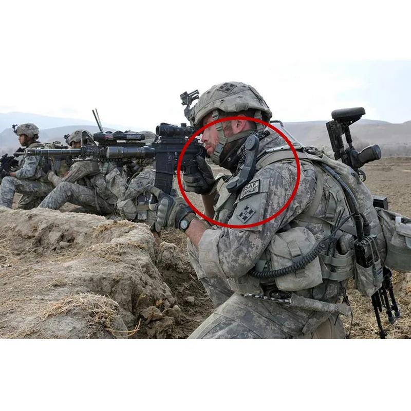 

2pcs NEW Military Handheld Speaker Mic H250 Shoulder Microphone PTT for 3.5mm Cellphone Mobile phone