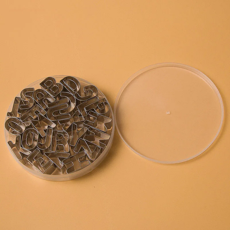 26 шт./компл. формы для печенья сделай сам из нержавеющей стали в форме букв форма