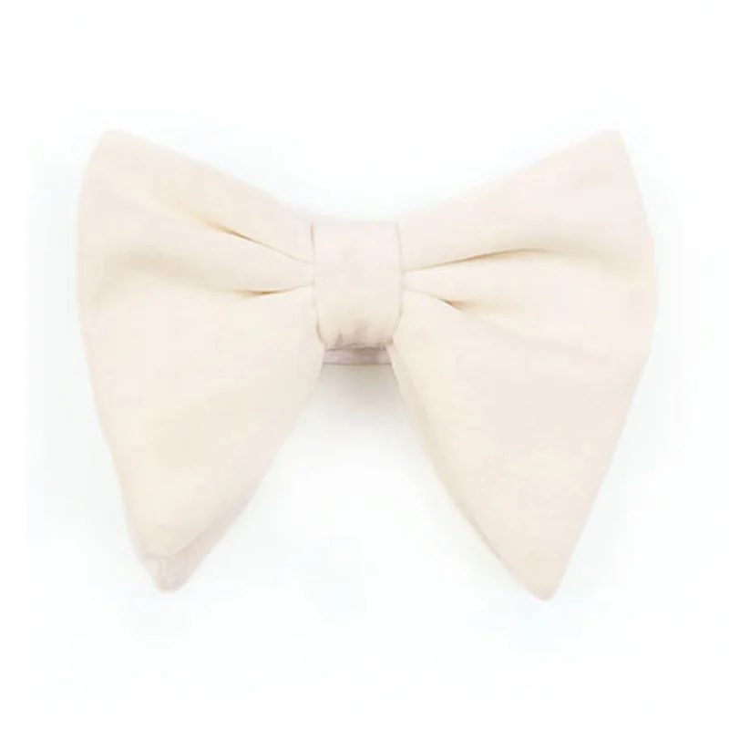 Большой бархатный галстук бабочка RBOCOTT для мужчин и женщин модный однотонный