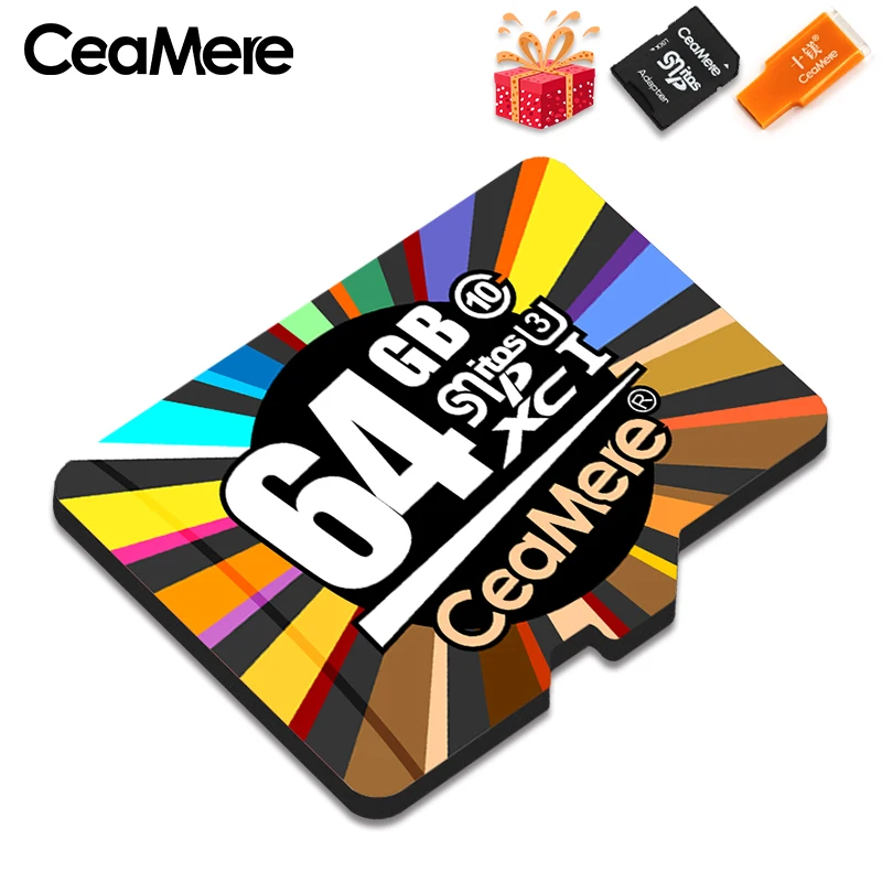 CeaMere карта памяти 256 ГБ 128 Гб 64 Гб U3 UHS-3 32 ГБ Micro sd карта класс 10 UHS-1 флэш-карта памяти Microsd TF/sd карта s для планшета