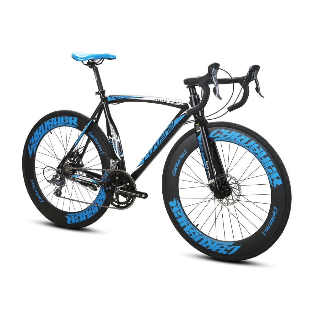 Cyrusher XC700 дорожный велосипед 16 скоростей 700C 54/56 см светильник алюминиевая рама дорожный велосипед механические дисковые тормоза гоночный велосипед