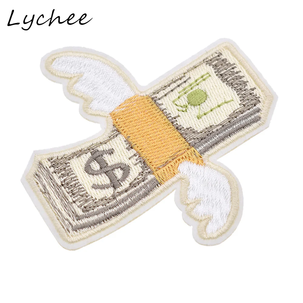 Lychee 4 шт. Мультяшные летающие крылья деньги доллары искусственный воротник
