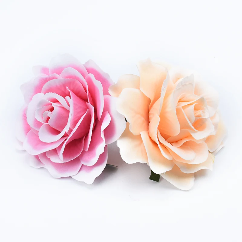 

10CM High quality Silk roses wedding flower wall scrapbooking bridal accessories clearance Decorative wreaths artificial flowers